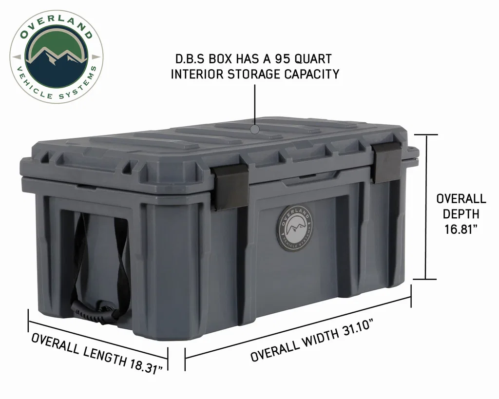 40100011 – OVERLAND VCL Dry Box, Used For Storing Tools/ Dry Goods/ Recovery Gear/ Clothes/ Etc 95 Quart Capacity 18....